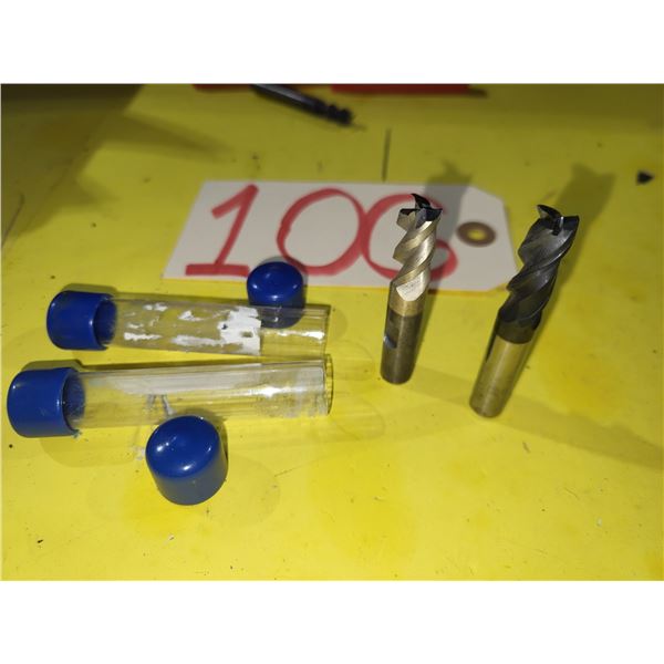 Set of Solid Carbide End Mill 3/8" 3fl. (regrinded tip)