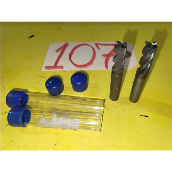 Set of Solid Carbide End Mill 3/8" 4fl. (regrinded tip)
