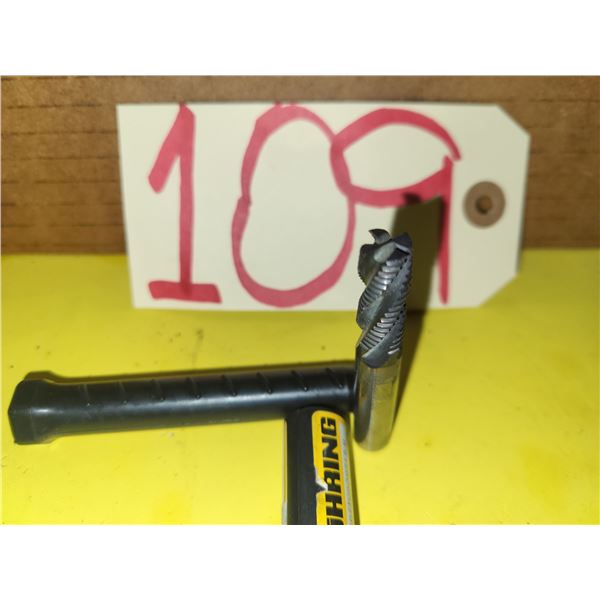 Solid Carbide Rougher End Mill 3/8" 4fl.