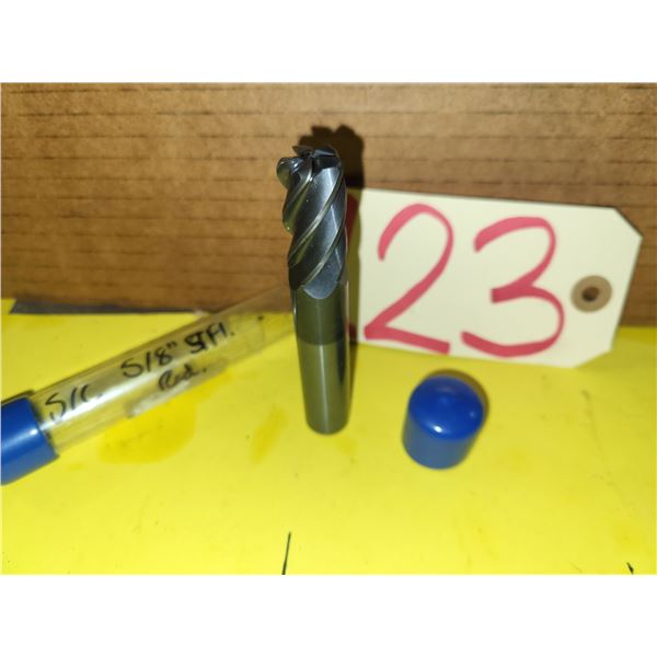 SAFREC Solid Carbide End Mill 5/8" 5fl. Rad. Coolant hole