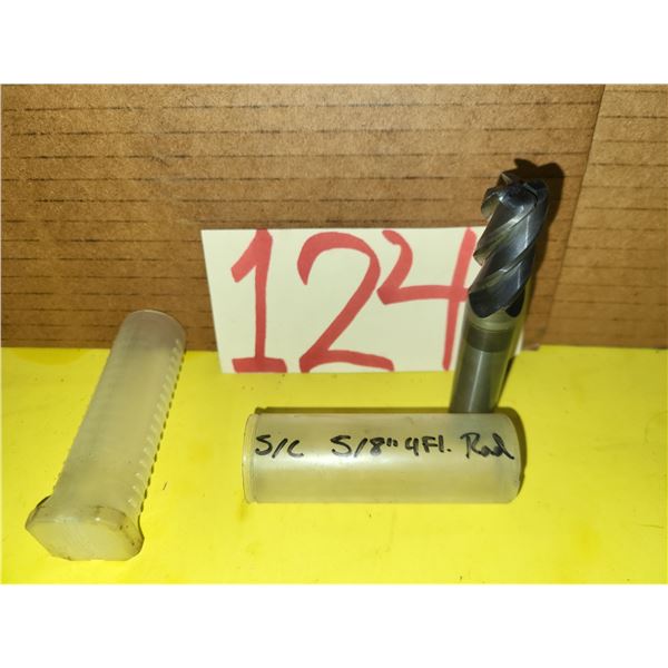 SAFREC Solid Carbide End Mill 5/8" 4fl. Rad. Coolant hole