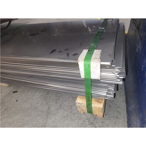 Lot (50) of Sheet 304 Stainless Steel 13" x 37" x .035"  (2,4lbs)