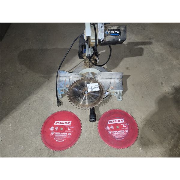 DELTA ShopMaster Shop Saw with 3 carbide tipped Blades