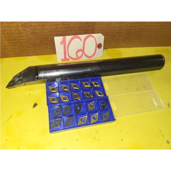 KENNAMETAL 1759721R00 Boring Bar 1"1/2 with Inserts(20) DCMT-432