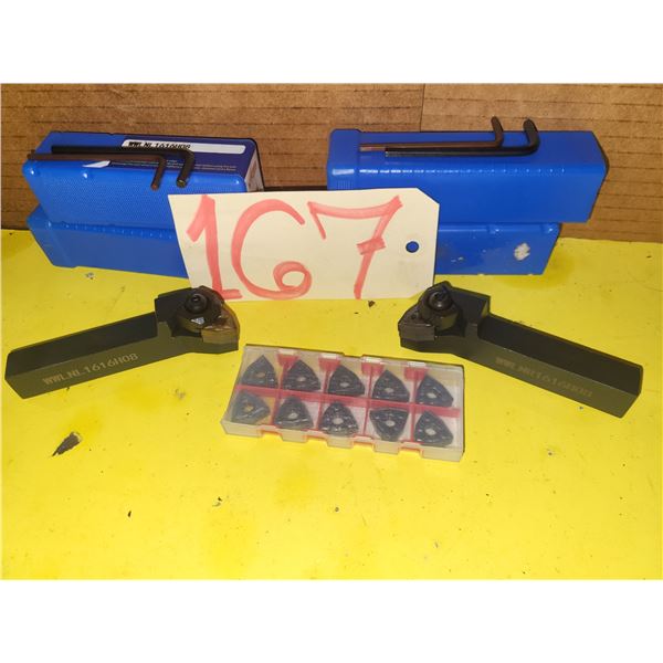 Set of New Holder WWLNL & WWLNR 1616H08 with Insert WNMG 432