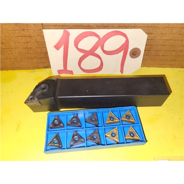 Holder MTJNRS16-3D with Inserts TNMG 332