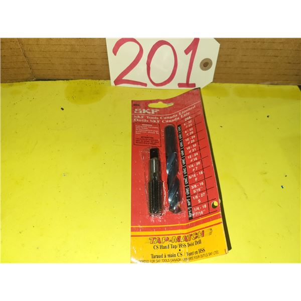 SKF Tap 1/4"-18 NPT & Drill 7/16"