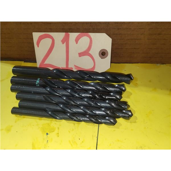 Lot of Straight Shank Drill 3/8"- 7/16"- 15/32"- 1/2"- 9/16"- 19/32"