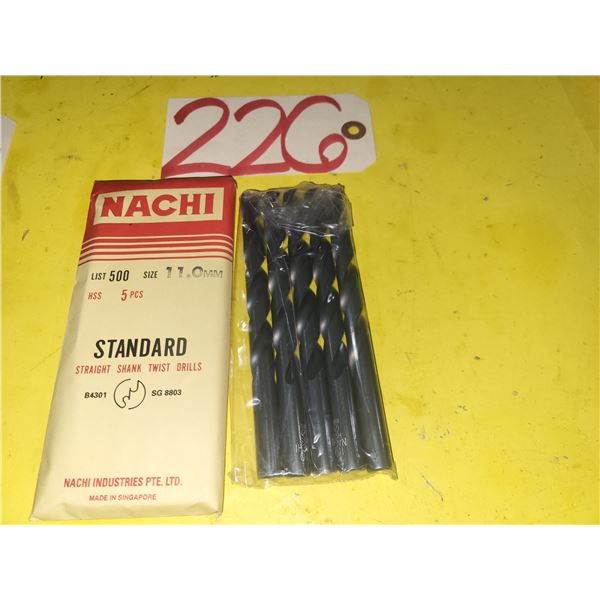 Bag(5) of New NACHI Drill 11mm
