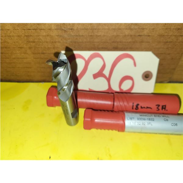 New HSS End Mill 18mm 3fl. Shank 16mm