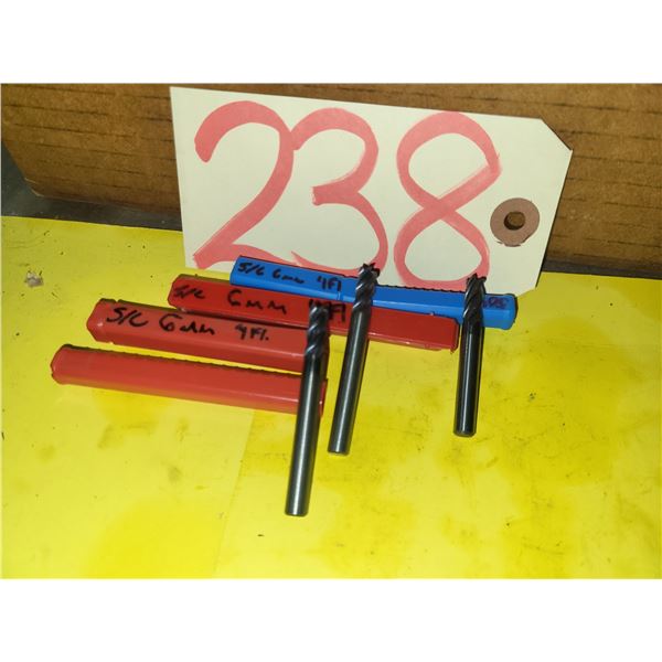 Solid Carbide End Mill 6mm 4fl.