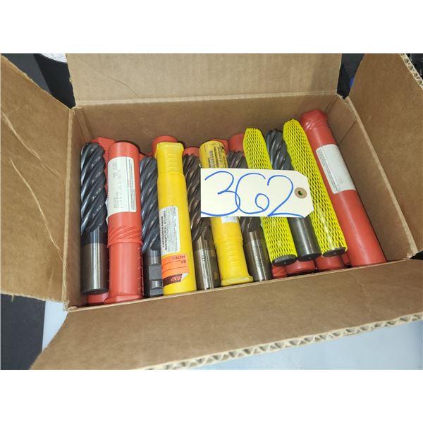 Box(38) of HSS Cobalt Ballnose End Mill 1"