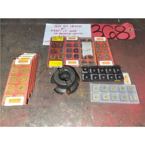 Sandvik FaceMill 2" R245-12 with new inserts (100) R245-12 T3