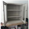 Image 3 : Tennsco Cabinet Model: FL647 C-Thru Counter High Cabinet, Steel, 2 Shelves, 42" H x 36" W x 18" D