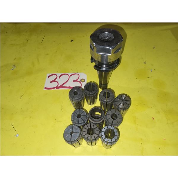 ISO-40 Collet Holder with collets(11)