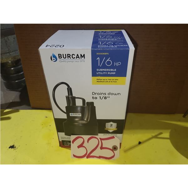 BURCAM Submersible Pump 115v
