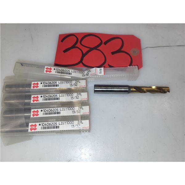 Lot(5) of OSG Carbide Drill 13/32"