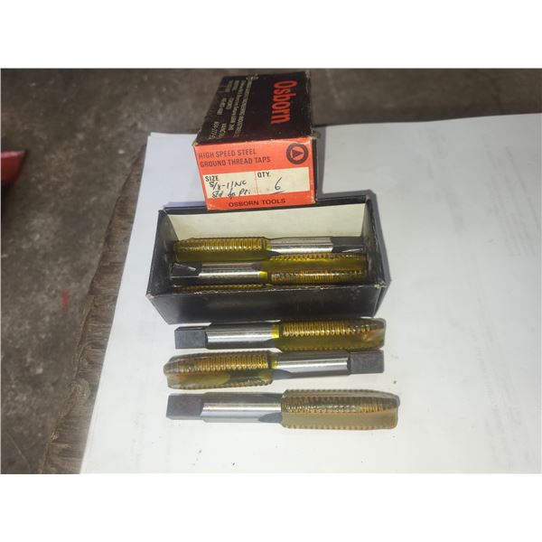 - Lot(6) of OSBORN Tap 5/8"-11NC