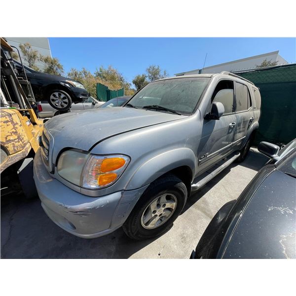 TOYT SEQUOIA  2002 APP/DUP-T-EXPORT ONLY-TMU