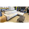 Image 2 : GREY MICROFIBER RIGHT HAND LOUNGE 3 SEAT SECTIONAL SOFA 115"W X 68"D X 32"H