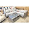 Image 2 : GLUCKSTEIN HOME SEDONA 6 PCS PLASTIC RATTAN OUTDOOR PATIO SECTIONAL SET WITH CUSHIONS INCLUDING