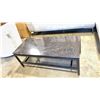 Image 2 : KODE. AXEL BLACK METAL BASE BLACK MARBLE LOOK TOP 43 1/4"W X 19 3/4"D X 16"H *IN BOX*