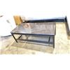 Image 2 : KODE. AXEL BLACK METAL BASE BLACK MARBLE LOOK TOP 43 1/4"W X 19 3/4"D X 16"H *IN BOX*