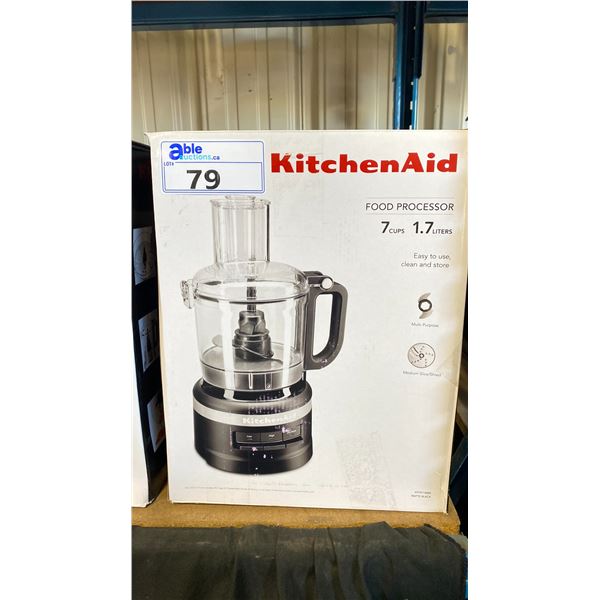 2 KITCHENAID 7 CUP 1.7 LITER ELECTRIC COUNTERTOP FOOD PROCESSORS *COLOR MATTE BLACK*