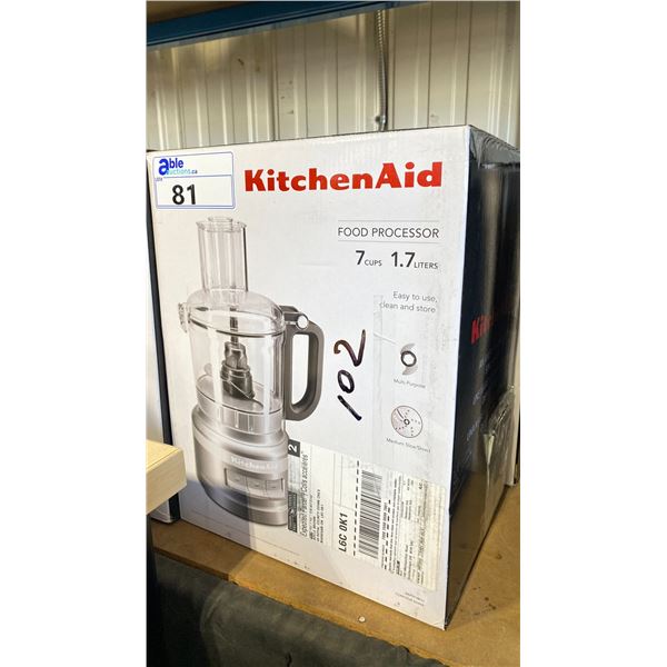 2 KITCHENAID 7 CUP 1.7 LITER ELECTRIC COUNTERTOP FOOD PROCESSORS *COLOR CONTOUR SILVER*