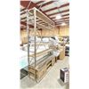 Image 1 : 6 TIER METAL / RUSTIC WOOD 4 DRAWER INDUSTRIAL STYLE LIBRARY CONSOLE WITH METAL ROLLING LADDER