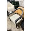 Image 2 : UNIVERSAL DEXTER BLACK WOOD RECLAIMED LOOK PADDED ARM / ACCENT CHAIR *IN BOX*