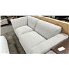 Image 1 : GREY / WHITE TEXTURED LINEN FABRIC 2 PCS MODERN DESIGNER DEEP SEAT SECTIONAL SOFA INCLUDING