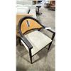 Image 2 : UNIVERSAL DEXTER BLACK WOOD RECLAIMED LOOK PADDED ARM / ACCENT CHAIR *IN BOX*
