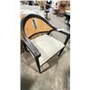 Image 2 : UNIVERSAL DEXTER BLACK WOOD RECLAIMED LOOK PADDED ARM / ACCENT CHAIR *IN BOX*