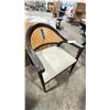Image 2 : UNIVERSAL DEXTER BLACK WOOD RECLAIMED LOOK PADDED ARM / ACCENT CHAIR *IN BOX*
