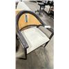 Image 2 : UNIVERSAL DEXTER BLACK WOOD RECLAIMED LOOK PADDED ARM / ACCENT CHAIR *IN BOX*