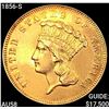 1856-S $3 Gold Piece CHOICE AU
