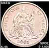 1865-S Seated Liberty Dime CHOICE AU