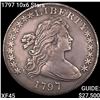 1797 10x6 Stars Draped Bust Dollar NEARLY UNCIRCULATED