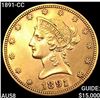 1891-CC $10 Gold Eagle CHOICE AU