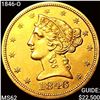 Image 1 : 1846-O $5 Gold Half Eagle UNCIRCULATED