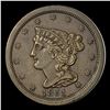 1851 Braided Hair Half Cent UNCIRCULATED