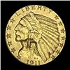 1911 Gold Indian Head Half Eagle $5 CHOICE AU