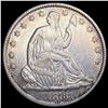 1873 Seated Liberty Half Dollar NEARLY UNCIRCULAT