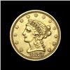 1873 Liberty Head $2.50 Quarter Eagle CHOICE AU