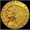 Image 1 : 1910 GOLD Indian Head Quarter Eagle UNCIRCULATED