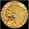 Image 1 : 1926 Indian Head $2.50 Gold Quarter Eagl UNCIRCULATED