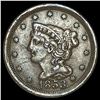 1853 Braided Hair Half Cent LIGHTLY CIRCULATED