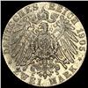 Image 2 : 1905-E Sachsen Silver 2 Mark NEARLY UNCIRCULATED