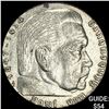1936-A Germany Silver 5 Reichsmark CHOICE AU